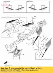 grafisch 1 van Yamaha, met onderdeel nummer BN62173E40, bestel je hier online: