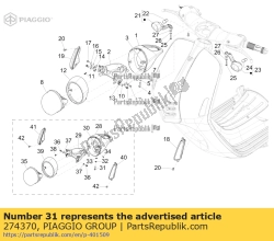 Aprilia 274370, Parafuso, OEM: Aprilia 274370