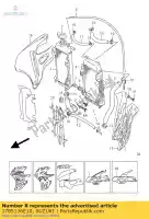 1785136E10, Suzuki, tubo flessibile, entrata rdtr suzuki rm 125, Nuovo