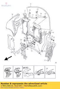 Suzuki 1785136E10 tubo flessibile, entrata rdtr - Il fondo