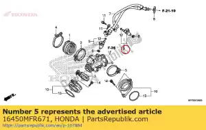 Honda 16450MFR671 iniettore assy., carburante - Il fondo