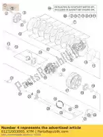 61232003000, KTM, tapa de presión ktm rc rc8 rc8r 1190 1200 2008 2009 2010 2011 2012, Nuevo