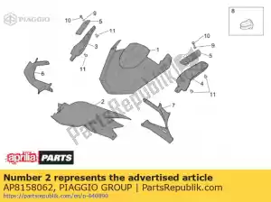 Piaggio Group AP8158062 niska blokada reflektorów - Lewa strona