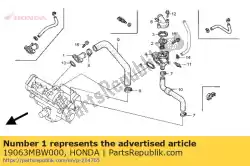 Here you can order the joint,water from Honda, with part number 19063MBW000: