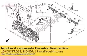 Honda 16430MFAD02 montaje de motor - Lado inferior