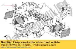 gids, r. Radiator binnen van Honda, met onderdeel nummer 19034MCWD00, bestel je hier online: