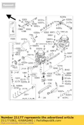 Aquí puede pedir controlador de Kawasaki , con el número de pieza 211771061: