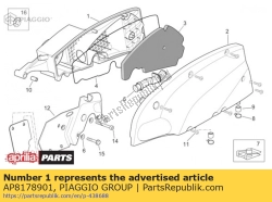 Aprilia AP8178901, Basis van filterhuis, OEM: Aprilia AP8178901