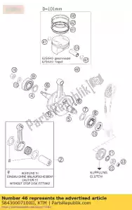 KTM 58430007100II pistón ii cpl. d = 101 elko 03 - Lado inferior