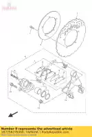 1B7258270000, Yamaha, spessore, pinza yamaha vmx yp 400 1700 2007 2008 2009 2010 2011 2012 2015 2016, Nuovo