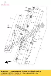 Here you can order the front fork assy (r. H) from Yamaha, with part number 20S231031000: