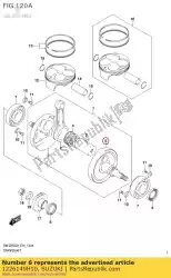 Ici, vous pouvez commander le vilebrequin, l auprès de Suzuki , avec le numéro de pièce 1226149H10: