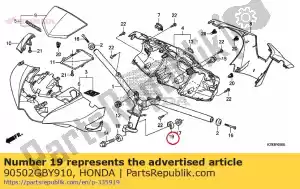 honda 90502GBY910 colar b, configuração de alça - Lado inferior