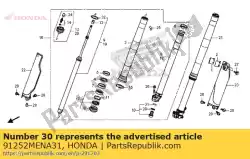 Aqui você pode pedir o selo, poeira em Honda , com o número da peça 91252MENA31: