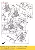 4TV149030100, Yamaha, carburetor assy 3 yamaha yzf 600 1997 1998 1999 2000 2001 2002, New