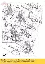 Here you can order the carburetor assy 3 from Yamaha, with part number 4TV149030100: