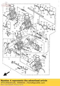 yamaha 4TV149030100 carburetor assy 3 - Bottom side