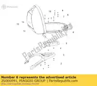 2S000091, Piaggio Group, topkoffer achter aprilia scarabeo t e 100 4 3, Nieuw