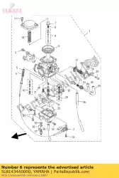 Ici, vous pouvez commander le piston d'aspiration assy auprès de Yamaha , avec le numéro de pièce 5LB1434A0000: