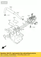 92171S003, Kawasaki, morsetto ksf50-a1 kawasaki kfx 50 2003 2004 2005 2006, Nuovo