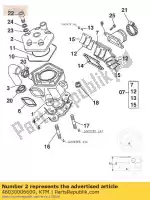 46030006600, KTM, g?owica cylindra 'k ktm sx 60 65 1998 1999 2000 2001 2002, Nowy