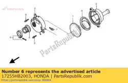 Aqui você pode pedir o banda, conexão do filtro de ar em Honda , com o número da peça 17255HB2003: