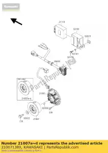 Kawasaki 210071389 rotor,i=5.5kgcm2 - Bottom side