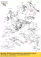 391560813, Kawasaki, pad ex650ecf kawasaki  er-6f 150 650 2012 2013 2014 2015 2016 2017 2018 2019 2021, Nuevo