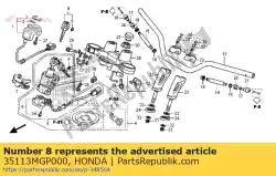 embleem, sleutel van Honda, met onderdeel nummer 35113MGP000, bestel je hier online: