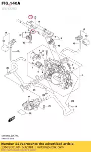 suzuki 1360206148 parafuso - Lado inferior