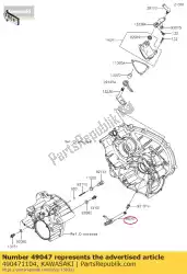 Aquí puede pedir cambio de barra kvf650-a1 de Kawasaki , con el número de pieza 490471104: