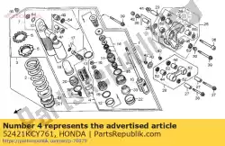 Here you can order the rod comp,piston from Honda, with part number 52421KCY761: