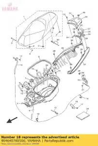 yamaha 904640780500 klem - Onderkant