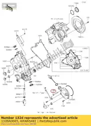 Here you can order the bolt-flanged-small from Kawasaki, with part number 132BA0665: