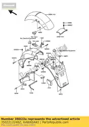 Aqui você pode pedir o pára-choque traseiro traseiro, rr, b zg1000-a em Kawasaki , com o número da peça 3502212246Z: