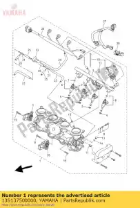 yamaha 13S137500000 corps de papillon - La partie au fond