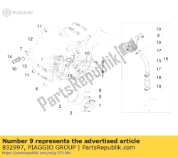 Aprilia 832997, Levering waterleiding, OEM: Aprilia 832997