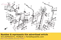 Here you can order the no description available at the moment from Honda, with part number 45126MAJG41: