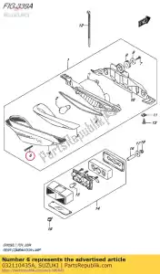 suzuki 032110435A tornillo - Lado inferior