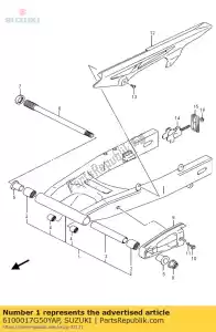 Suzuki 6100017G50YAP zwaaiende arm als - Onderkant