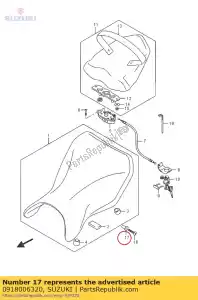 suzuki 0918006320 espaçador - Lado inferior