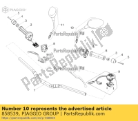 858539, Aprilia, linker zijspiegel, Nieuw