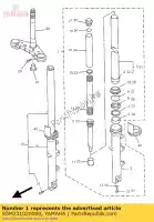 5DM231020000, Yamaha, forcella anteriore (l.h) yamaha fzs 600, Nuovo