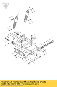 triumph T2055025 pré-carga ajustável rsu - Lado inferior