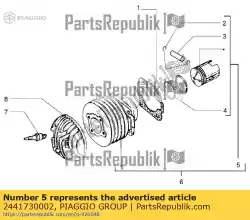 Aqui você pode pedir o pist.-punho pin assy. Em Piaggio Group , com o número da peça 2441730002: