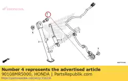 Ici, vous pouvez commander le boulon, pivot de béquille latérale auprès de Honda , avec le numéro de pièce 90108MR5000:
