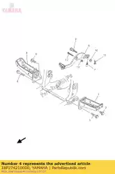 Here you can order the footrest 2 from Yamaha, with part number 18P274210000: