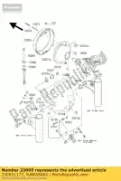 230051177, Kawasaki, lampada body-comp-head ej650-a1 kawasaki w 650 1999 2001 2002 2003 2004 2005, Nuovo