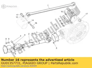 Piaggio Group GU01357731 parafuso m10x59 - Lado inferior