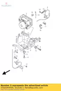 Suzuki 5566044H00 titular comp, hyd - Lado inferior